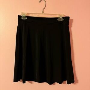 Divided Black A-Line Knee-Length Skirt Casual